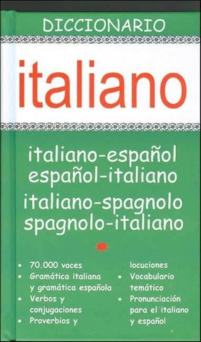 Diccionario Italiano / Español -  Español / Italiano, de Libreria Universitaria. Editorial Lu Libreria Universitaria en español