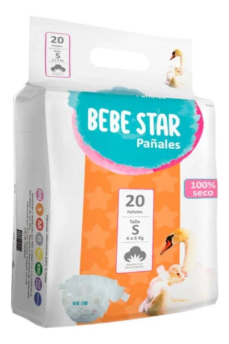 Pañales Bebe Star Talla P - Bulto 5 Paq