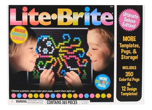 Lite Brite Pantalla Magica Luz Brillante Juego De Bonif...