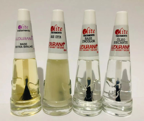 Kit 7 Esmaltes Ludurana Tratamento Antialérgico Unhas