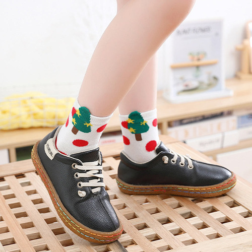 5 Pares De Bonitos Calcetines Navideños Infantiles Divertido