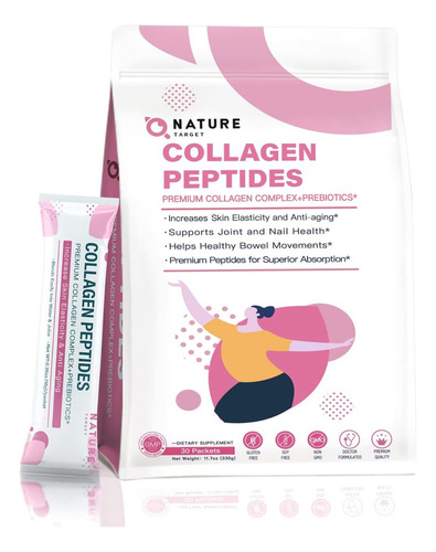 Péptidos De Colágeno En Polvo Nature Target 30 Packets