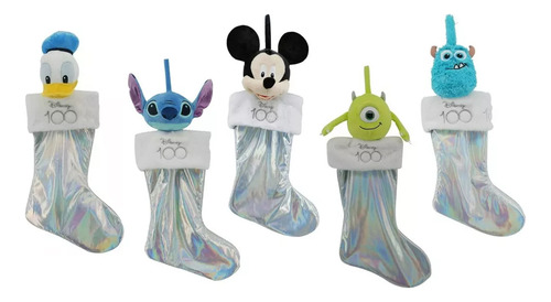 Bota Navideña Disney Mickey Mike Stich Y+ Navidad 100 Años