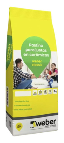 Pastina Impermeable Para Juntas Gris Plata Classic 2 Kilos