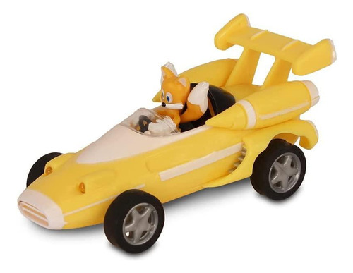 Sonic Carro Tails Pull Back Amarelo Fun Divirta Se F01070