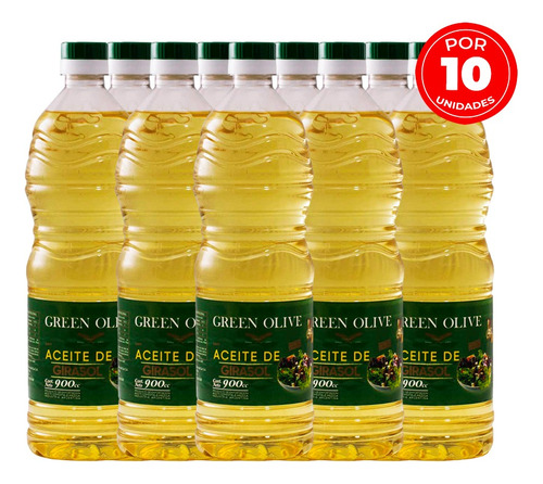 Aceite De Girasol Green Olive 10un X900cc