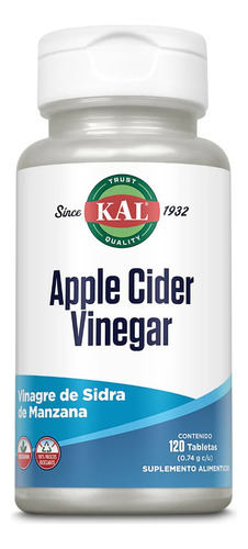 Kal Vinagre De Sidra De Manzana 120 Capsulas Apple Cider