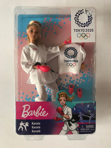 Barbie Taekwondo Olimpiadas 2020 Karate Taekwondoina Mattel (Usado)