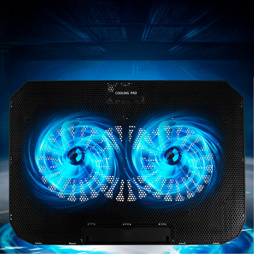 Base Refrigerada Para Notebook Com 2 Coolers Led, Ajustável