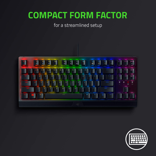 Teclado Gaming Razer Blackwidow V3 Tkl Yellow Mechanical