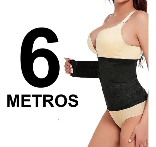 Cinta Modeladora Elastico Alta Compressão Invisível 6 Metros