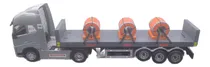 Comprar Camión Simple Eje Con Semi Rollos De Chapa Escala 1:32