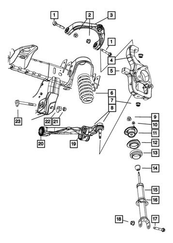 Brazo Control Delantero Izq Ram 1500 2009-2018 #68227901ab