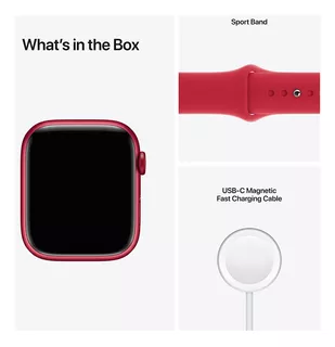 Apple Watch - Serie 7 Con Gps Y Caja De Aluminio Color Rojo