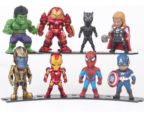 Juego De 8 Juguetes Para Maquetas De Figuras De Iron Man Hul