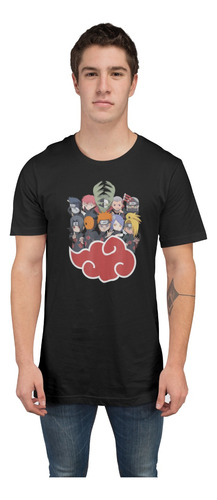 Playera Anime Akatsuki Clan Naruto Dama/caballero/niño