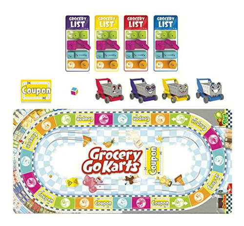 Hasbro Gaming Grocery Go Karts Juego De Mesa Para