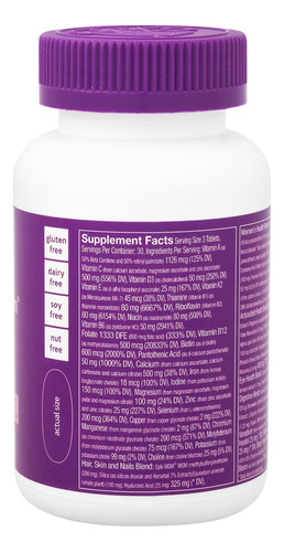 MultivitamĂnico The Vitamin Shoppe Ultimate Woman Gold - Com