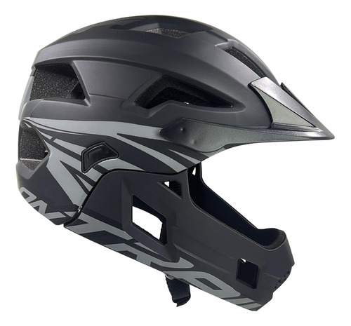 Casco Para Niños Ontrail Racer Negro Gris Talla S Bicicross Bmx 