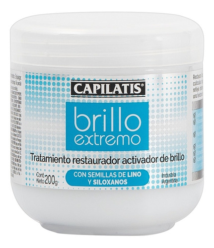 Capilatis Brillo Extremo Tratamiento Restaurador Brillo 200g