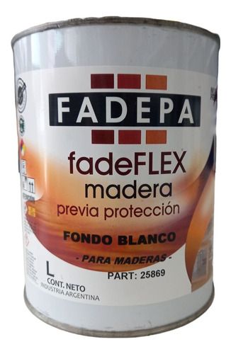 Fondo Blanco Para Maderas 20 Lt Fadepa