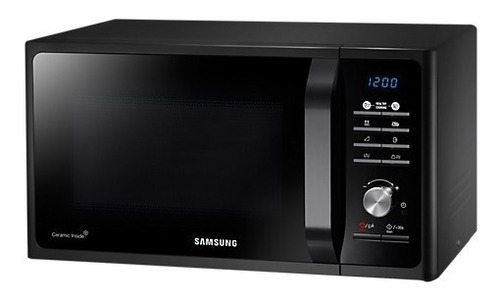 Microondas Con Grill Samsung 23 Litros Negro Mg23f3k3tak