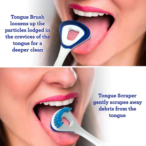 Limpiador De Lengua Y Raspador Guru Nanda Basics Dual Action