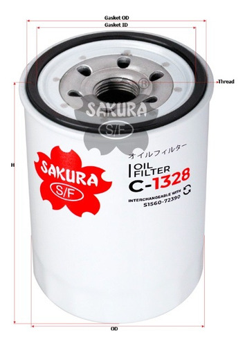 Filtro Aceite Para / Hino 616 4.0 Lts 4 Cil N04c-vc 13 A 19
