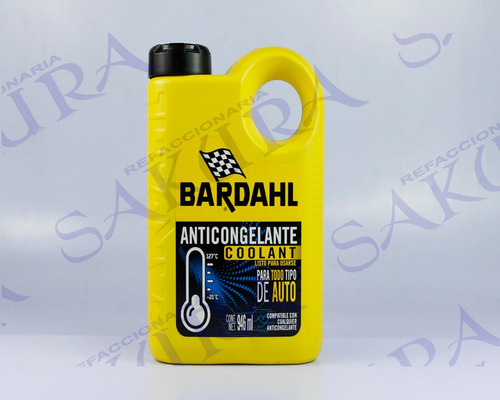 Refrigerante Anti Bardahl Coolant Directo 4 L