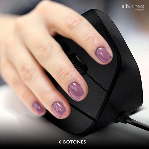Mouse Klipxtreme Kmo-506/diseño Vertical/ergonómico/6botones