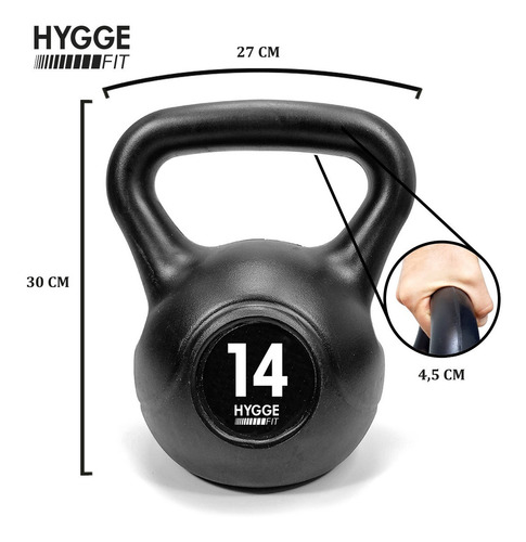 Imagen 5 de 10 de Pesa Rusa Kettlebell Importada 14 Kg Gym Fitness Crossfit