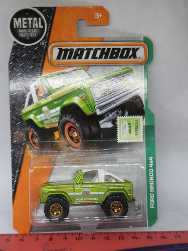 1/64 Matchbox  Ford Bronco 4x4  Blister Cerrado Hobby-centro