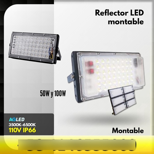 Reflector Led Montable 50w 6000k 110v Ip66
