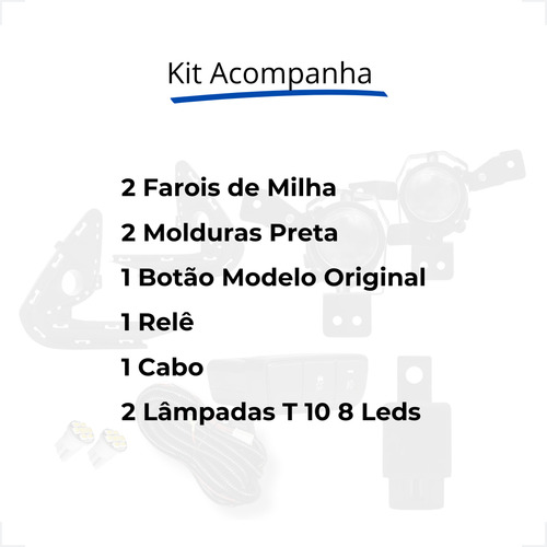 Kit Farol De Milha Completo Hyundai Hb20 2020 2021 2022
