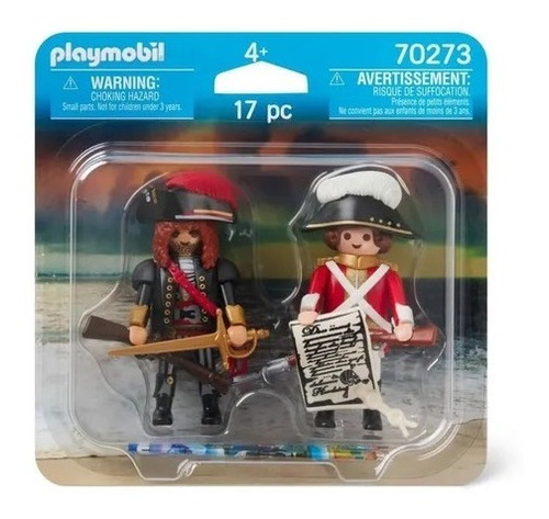  Playmobil Duopack Pirata Y Soldado 17 Pc 70273 Intek