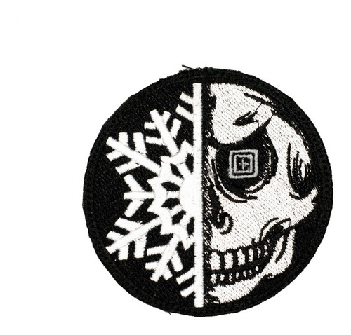Parche Tactico Snow Skull Bordado Tipo 5.11