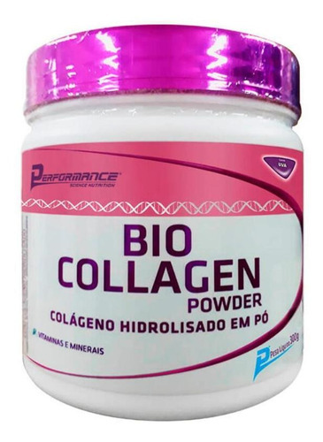 Bio Collagen Colágeno Sabor Uva 300g Performance