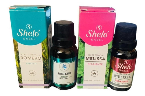 Imagen 1 de 1 de Dúo Aceite Esencial Melissa + Aceite Esencial Romero Shelo