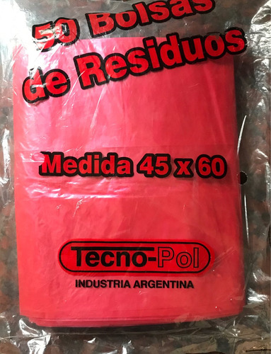 Bolsas De Residuos Patologicas 45x60 X50 Unidades