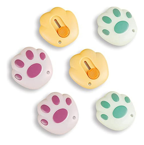 Corta Carton Cutter Patita De Gato Kawaii Cute Util Escolar