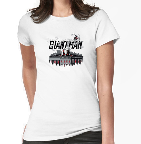 Camiseta De Dama Blanca Gian Man 