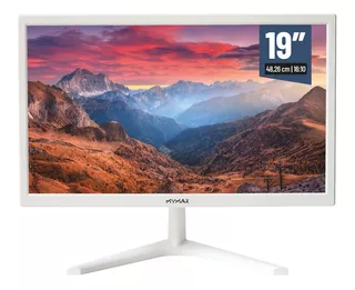 Monitor 19' Hd Led, 60hz, Hdmi, Vga, 3.6ms Branco - Mymax