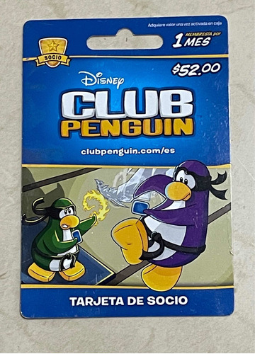 Targeta Socio Club Penguin Original