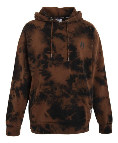 Poleron Men Hoodie Tie Dye Black Icon Front