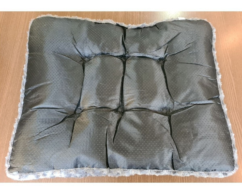 Almofada Colchao Curly Soft Extra Grande Cinza Escuro Jambo