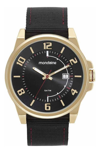 Relogio Mondaine Masculino 32537gpmvdj1 Nylon Dourado