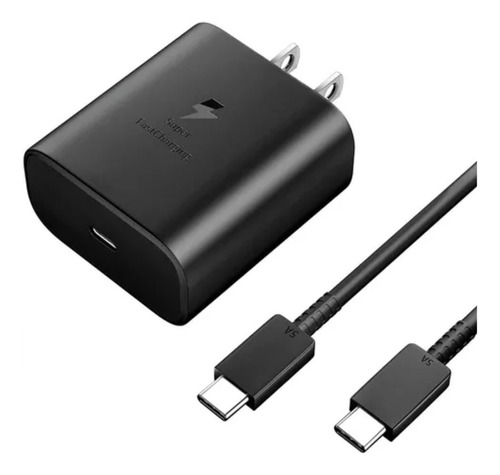 Adaptador 45w Usb-c To Usb-c Cable 5a Pared  Negro