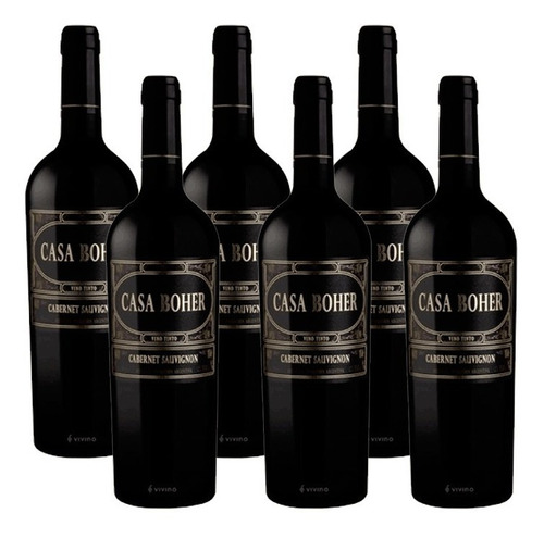 Vino Casa Boher Cabernet Sauvignon Caja X 6 Un 