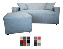 Comprar Sofa 3 Cuerpos Con Banqueta Danubio Tapizado