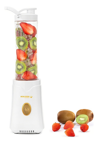 Licuadora Personal Holstein 250watt Con Vaso Portatil 0.6lts Color Blanco